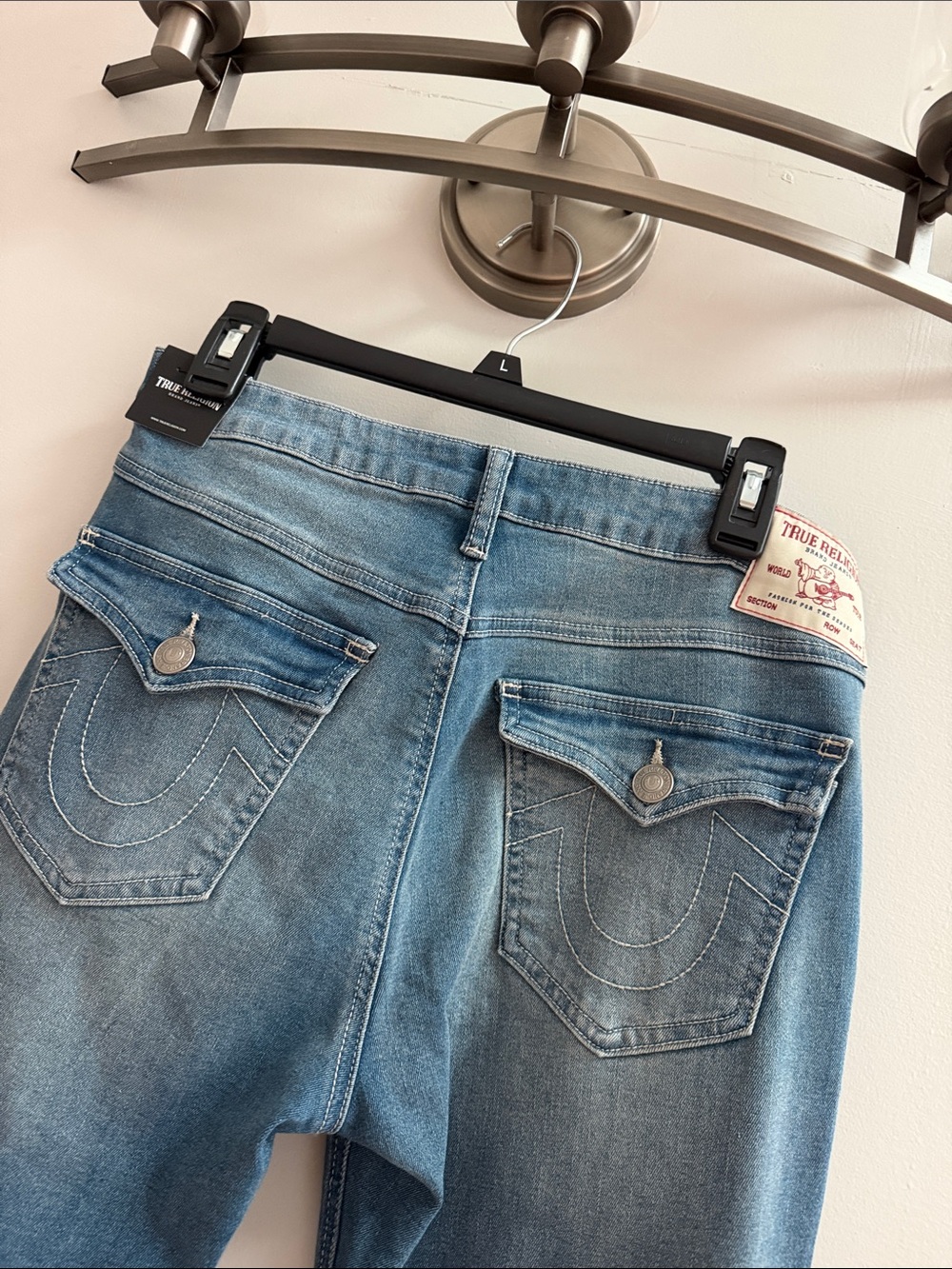 True Religion Flared Jeans in Blue Wash